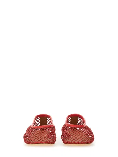 Staud Mini Dancer Flats In Red