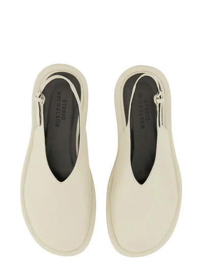 Studio Nicholson Minimalist Slingback Flats