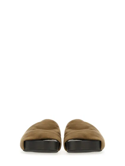 Uma Wang Leather Sandal In Multicolour