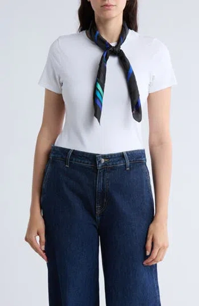 Kurt Geiger London Abstract Print Large Square Silk Scarf