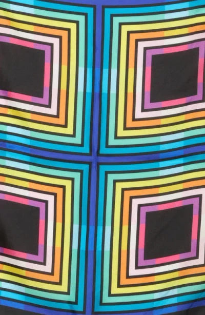 Kurt Geiger London Abstract Print Large Square Silk Scarf