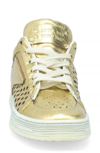 As98 A.s.98 Adrian Platform Sneaker In Gold