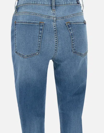7 For All Mankind Relaxed Skinny Groovy Blue Jeans