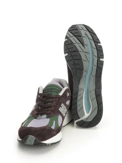 New Balance Suede And Mesh Panel Sneakers