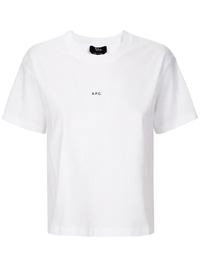 Apc A.p.c. T-shirt Boxy Micro Logo Gots