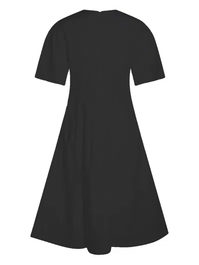 Add Black Concealed Zip Dress