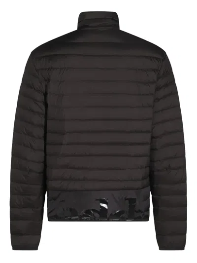 Add Quilted Black Jacket With High Collar