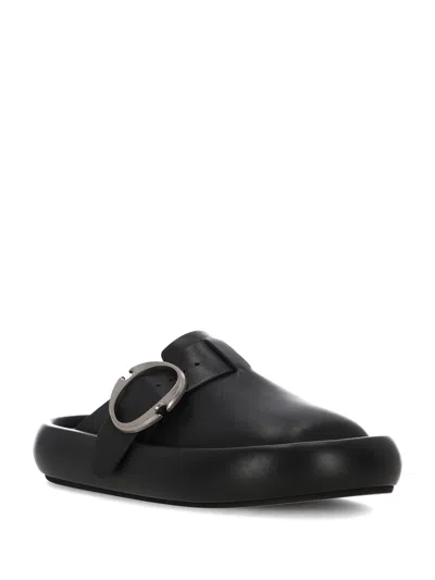 Alexander Mcqueen Alexander Mc Queen Black Buckle Strap Sandals For Men