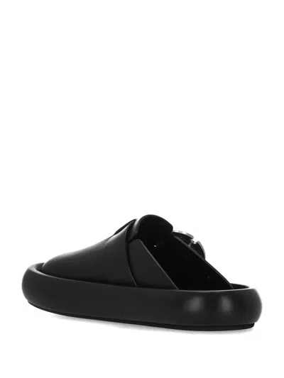 Alexander Mcqueen Alexander Mc Queen Black Buckle Strap Sandals For Men
