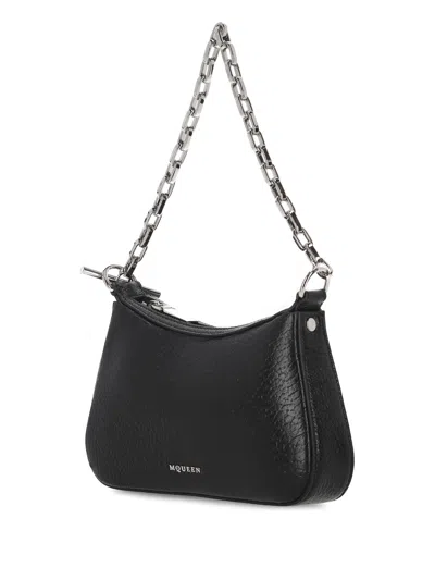 Alexander Mcqueen Alexander Mc Queen Black Top Zip Bag With Dust Bag