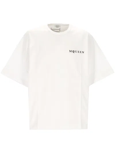 Alexander Mcqueen Alexander Mc Queen White Crew Neck Logo T Shirt