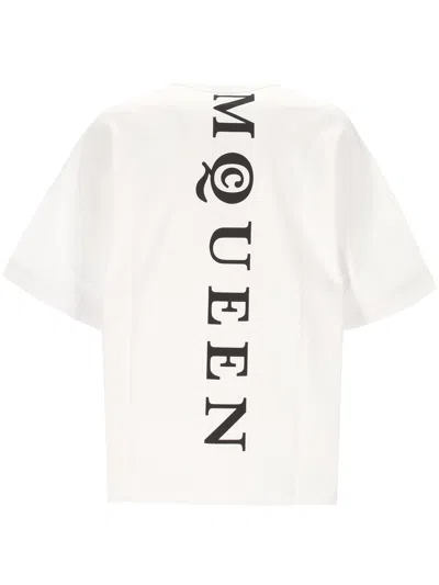 Alexander Mcqueen Alexander Mc Queen White Crew Neck Logo T Shirt