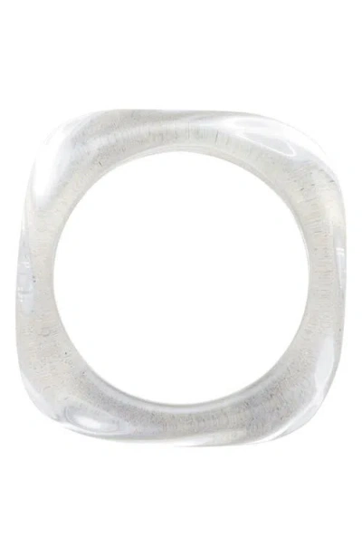 St. Moran Lucite® Bangle In White
