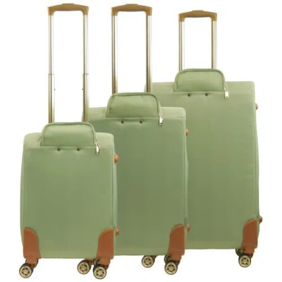 Tommy Bahama 3pc Soft-sided Spinner Luggage Set In Green