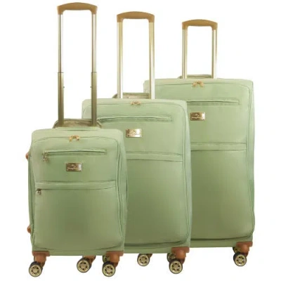 Tommy Bahama 3pc Soft-sided Spinner Luggage Set In Green
