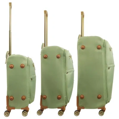 Tommy Bahama 3pc Soft-sided Spinner Luggage Set In Green