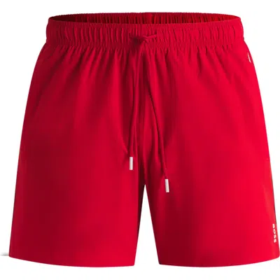 Hugo Boss Boss Nylon Swim Shorts In Red
