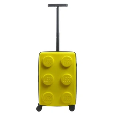 Lego ® Signature Brick 2x3 Trolley Expandable 21.5 Inch Carry-on Luggage In Yellow