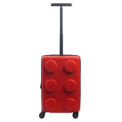 Lego ® Signature Brick 2x3 Trolley Expandable 21.5 Inch Carry-on Luggage In Red