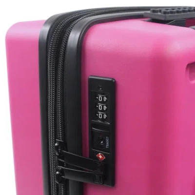 Lego ® Signature Brick 2x3 Trolley Expandable 21.5 Inch Carry-on Luggage In Pink