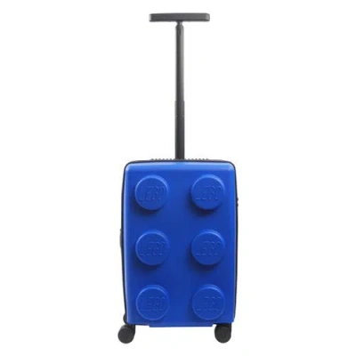 Lego ® Signature Brick 2x3 Trolley Expandable 21.5 Inch Carry-on Luggage In Blue