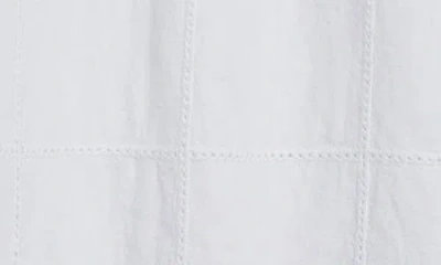 Rails Shoshanna Puff Sleeve Linen Blend Top In Charli Patchwork Embroidery