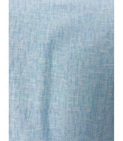 Archivium Light Blue Shirt With Micro-pattern