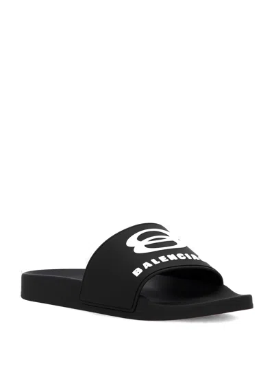 Balenciaga Rubber Slide Sandals For The Pool Men