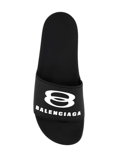 Balenciaga Rubber Slide Sandals For The Pool Men
