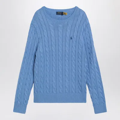 Polo Ralph Lauren Cable Knit Jumper With Ribbed Cuffs