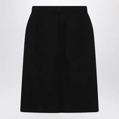 Balenciaga Black Hourglass Midi Skirt
