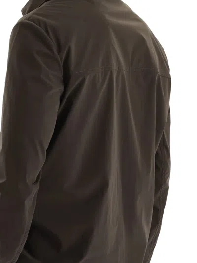 Brunello Cucinelli Brown Jacket With Zip Fastening