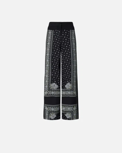 Pinko Trousers Wide Leg Patterned Design