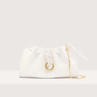 Coccinelle 'isabela' Crossbody Bag In White Leather In Blanco