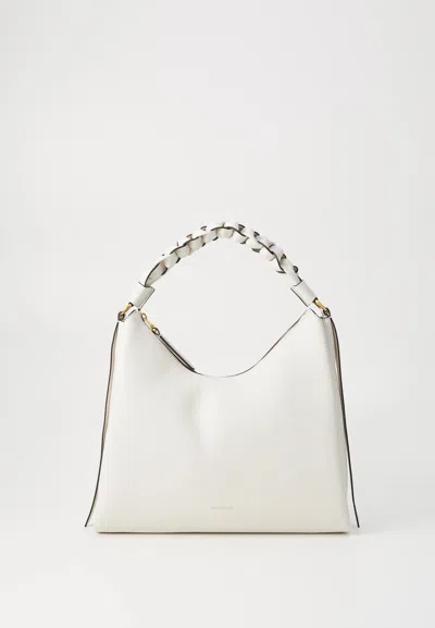 Coccinelle Medium Boheme Shoulder Bag In White
