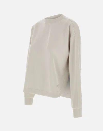 Colmar Originals Girly Cotton Modal Sweatshirt In Sand