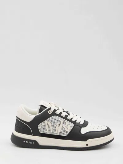 Amiri 'ma Quand' Black And White Low Top Sneakers With Logo Patch On The Tongue And Logo Lettering On The In Multicolor