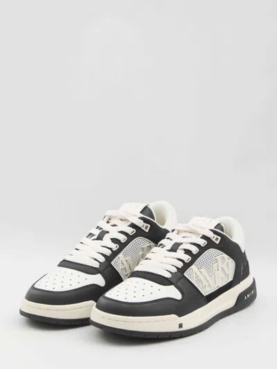Amiri 'ma Quand' Black And White Low Top Sneakers With Logo Patch On The Tongue And Logo Lettering On The In Multicolor