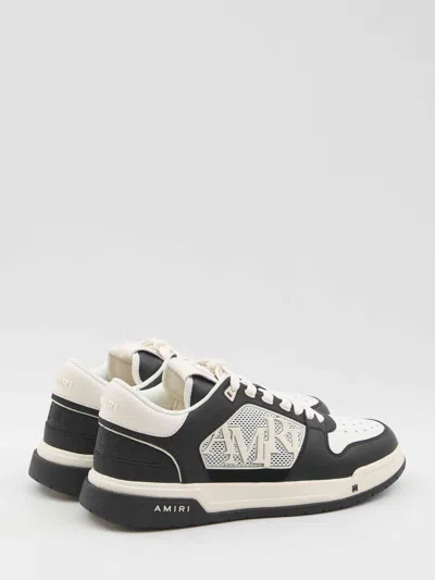Amiri 'ma Quand' Black And White Low Top Sneakers With Logo Patch On The Tongue And Logo Lettering On The In Multicolor