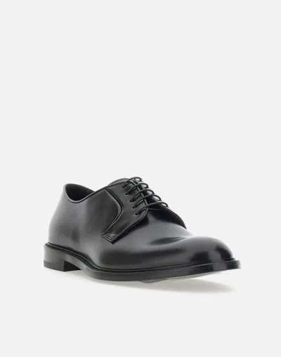 Doucal's Triumph Blue Leather Lace Up Shoes