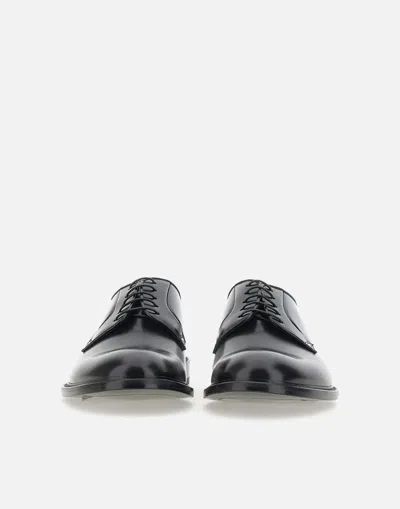 Doucal's Triumph Blue Leather Lace Up Shoes