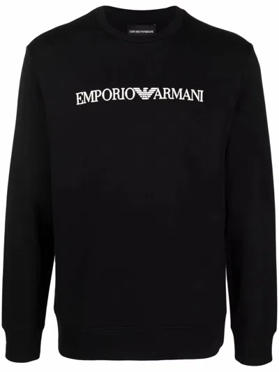 Emporio Armani Cotton Blend Crewneck Sweatshirt