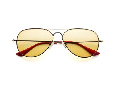 Caddis Reading Glasses - Matte Black - Matte Gold / Amber Frq / 0.00