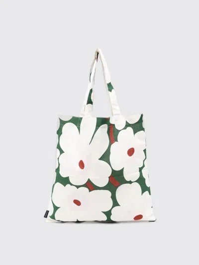 Marimekko Unikko-pattern Tote Bag In Green