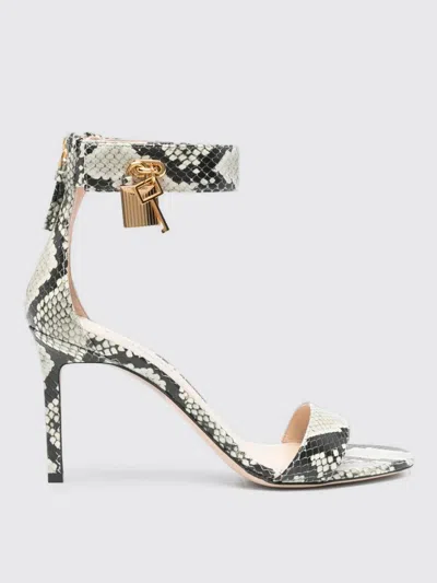 Tom Ford 90mm Padlock Sandals In Multi