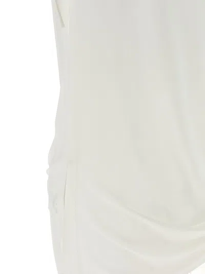 Jacquemus Haut Peplo Gathered Jersey Tank In White
