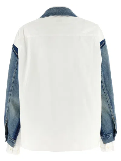 Junya Watanabe Denim Shirt Jacket In Blue