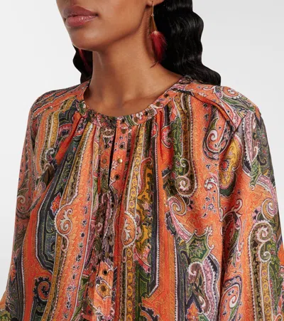 Isabel Marant May Blouse In Orange