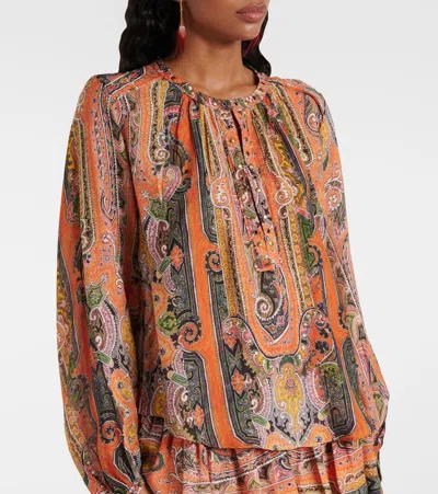 Isabel Marant May Blouse In Orange