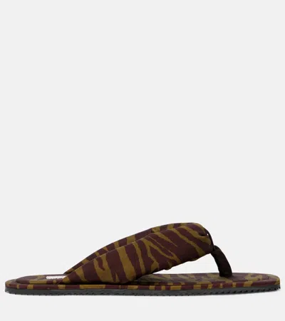 Attico Indie Flip Flops In Brown